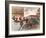 Early Car, with Man with a Flag-Peter Jackson-Framed Giclee Print