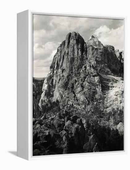Early Carving on Mount Rushmore-null-Framed Premier Image Canvas