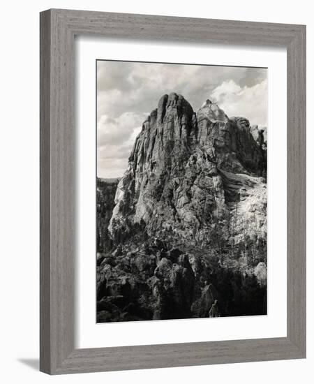 Early Carving on Mount Rushmore-null-Framed Photographic Print