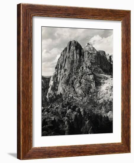 Early Carving on Mount Rushmore-null-Framed Photographic Print