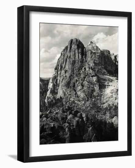 Early Carving on Mount Rushmore-null-Framed Photographic Print