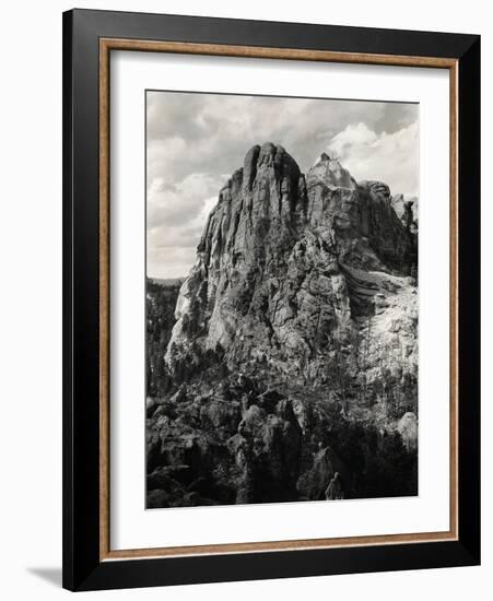 Early Carving on Mount Rushmore-null-Framed Photographic Print
