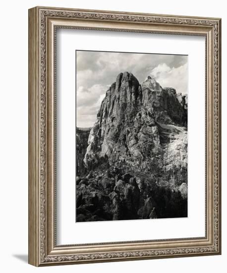 Early Carving on Mount Rushmore-null-Framed Photographic Print