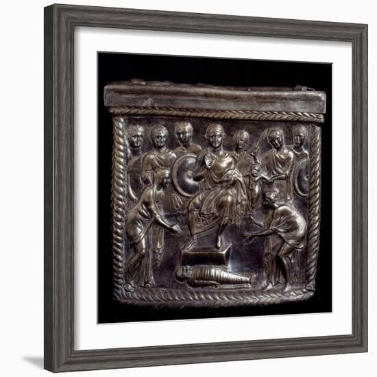 Early Christian Art : the Silver Casket of San Nazaro-null-Framed Photographic Print