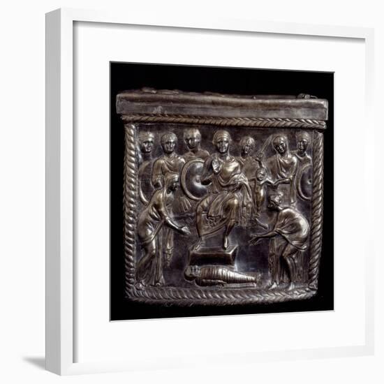 Early Christian Art : the Silver Casket of San Nazaro-null-Framed Photographic Print