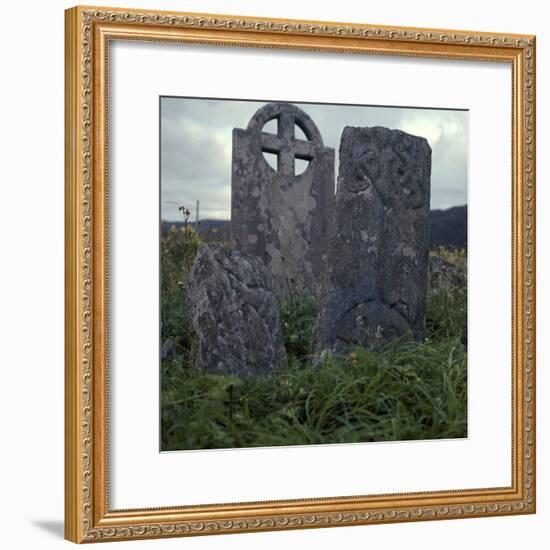 Early Christian cross-slab, 7th century-Unknown-Framed Photographic Print