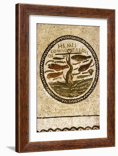 Early Christian Funerary Mosaic, (Roman), 4th century-Unknown-Framed Giclee Print