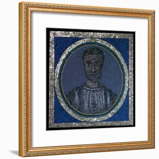 Early Christian mosaic of Flavius Iulius Iulianus, 4th century-Unknown-Framed Giclee Print