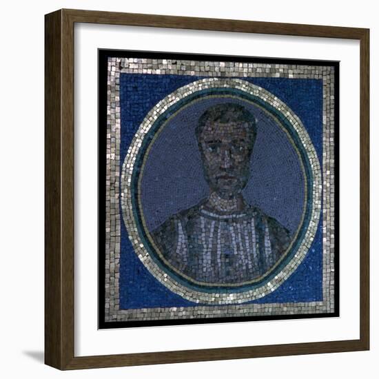 Early Christian mosaic of Flavius Iulius Iulianus, 4th century-Unknown-Framed Giclee Print