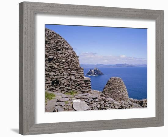Early Christian Site, Skellig Michael, County Kerry, Munster, Republic of Ireland (Eire), Europe-Michael Jenner-Framed Photographic Print