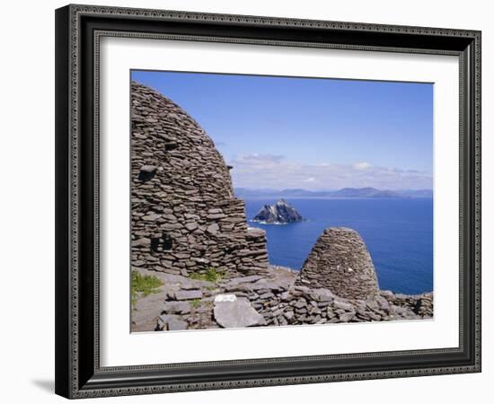 Early Christian Site, Skellig Michael, County Kerry, Munster, Republic of Ireland (Eire), Europe-Michael Jenner-Framed Photographic Print