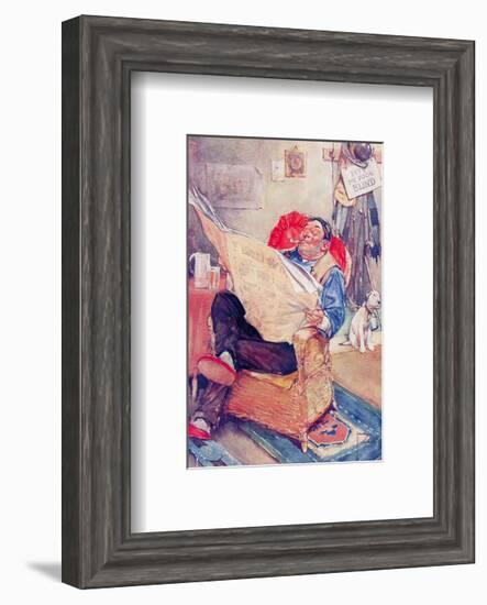 Early Closing Day-Lawson Wood-Framed Premium Giclee Print