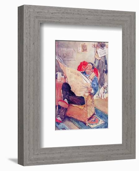 Early Closing Day-Lawson Wood-Framed Premium Giclee Print