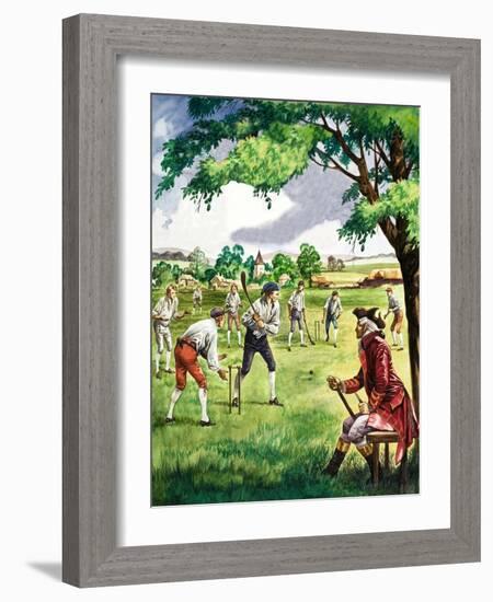 Early Cricket Match-Peter Jackson-Framed Giclee Print