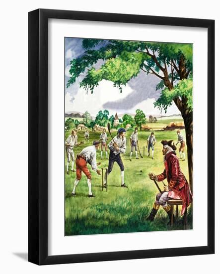 Early Cricket Match-Peter Jackson-Framed Giclee Print
