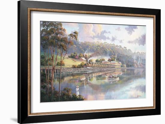 Early Days - Glenrock Lagoon-John Bradley-Framed Giclee Print