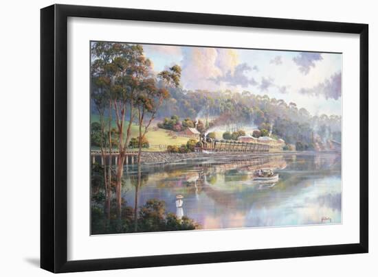 Early Days - Glenrock Lagoon-John Bradley-Framed Giclee Print