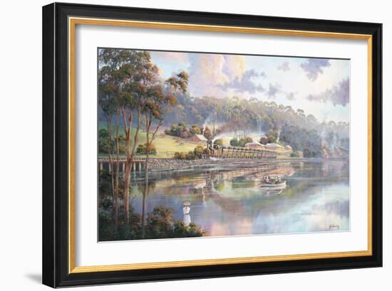 Early Days - Glenrock Lagoon-John Bradley-Framed Giclee Print