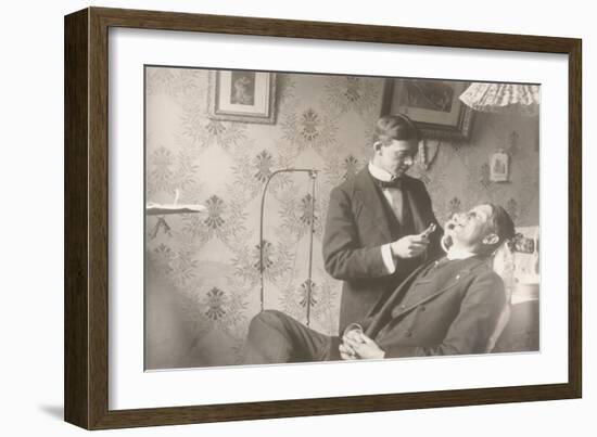 Early Dentistry-null-Framed Art Print