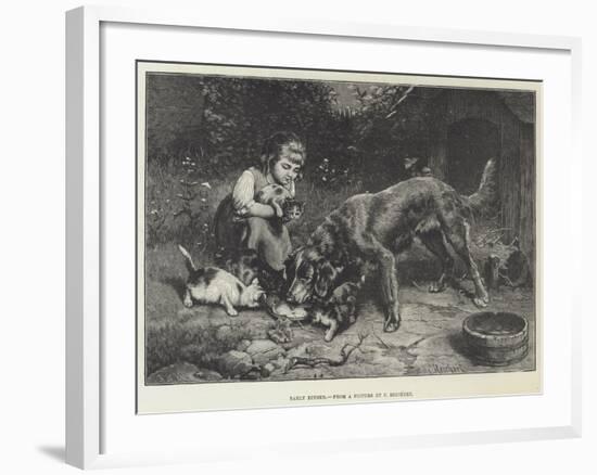 Early Dinner-Carl Reichert-Framed Giclee Print