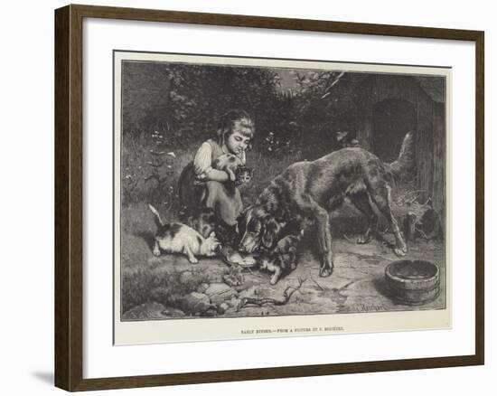 Early Dinner-Carl Reichert-Framed Giclee Print