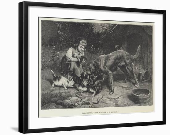 Early Dinner-Carl Reichert-Framed Giclee Print