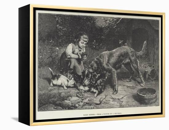 Early Dinner-Carl Reichert-Framed Premier Image Canvas