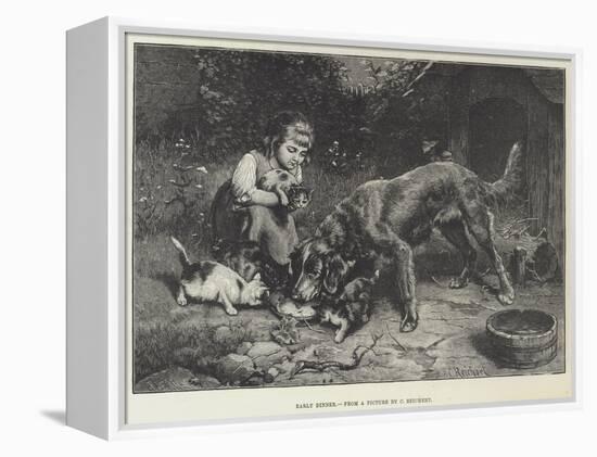 Early Dinner-Carl Reichert-Framed Premier Image Canvas