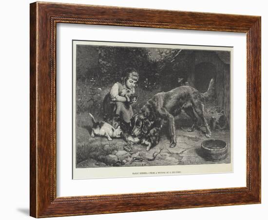 Early Dinner-Carl Reichert-Framed Giclee Print