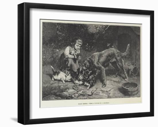 Early Dinner-Carl Reichert-Framed Giclee Print