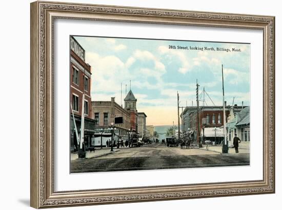 Early Downtown Billings-null-Framed Art Print