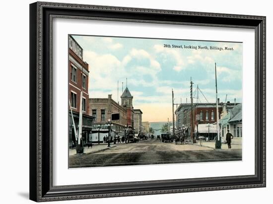 Early Downtown Billings-null-Framed Art Print