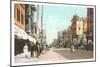 Early Downtown Street Scene, San Diego, California-null-Mounted Art Print