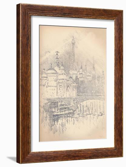 'Early Evening Effect, Paris Exhibition', 1901-Joseph Pennell-Framed Giclee Print