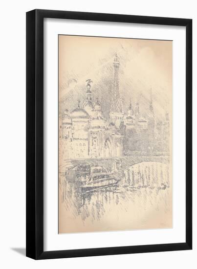 'Early Evening Effect, Paris Exhibition', 1901-Joseph Pennell-Framed Giclee Print