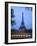 Early Evening View of Eiffel Tower and Tour Boats on the Seine River, Paris, France-Jim Zuckerman-Framed Photographic Print