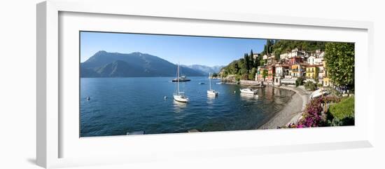 Early Evening View of Waterfront at Varenna, Lake Como, Lombardy, Italy-null-Framed Photographic Print