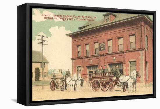 Early Fire Equipment, Providence, Rhode Island-null-Framed Stretched Canvas