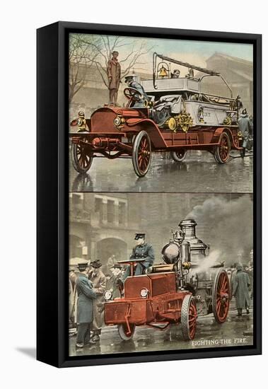 Early Fire Equipment-null-Framed Stretched Canvas