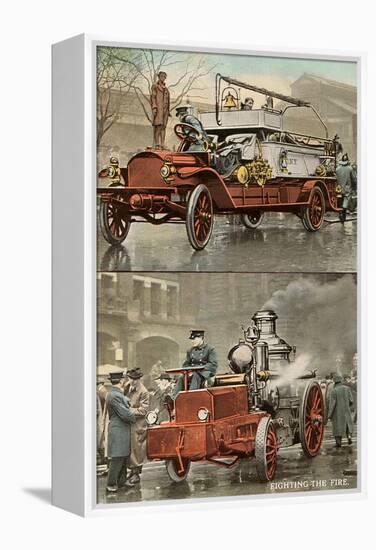 Early Fire Equipment-null-Framed Stretched Canvas