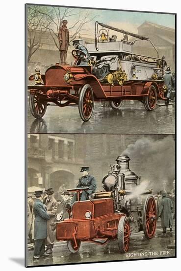 Early Fire Equipment-null-Mounted Art Print