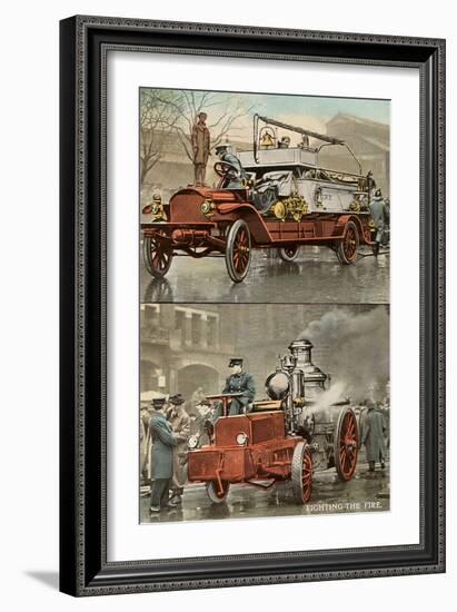 Early Fire Equipment-null-Framed Art Print