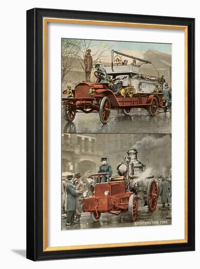 Early Fire Equipment-null-Framed Premium Giclee Print