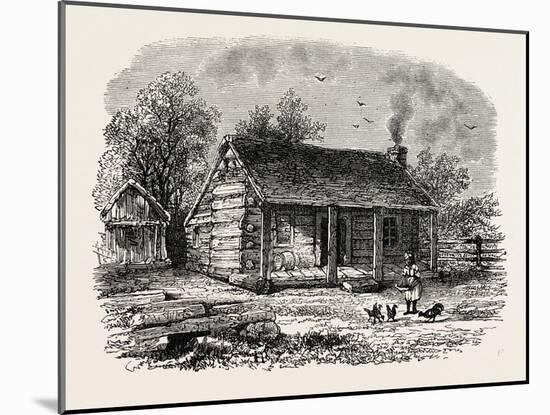 Early Home of Abraham Lincoln, Gentryville, Indiana, USA, 1870S-null-Mounted Giclee Print