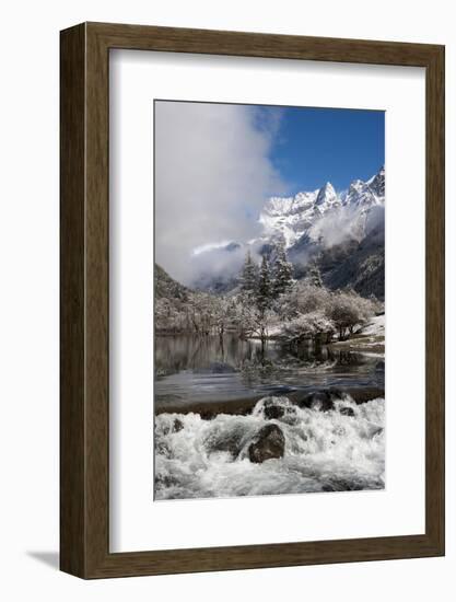 Early in Morning Frost in Mount Siguniang-Alex Treadway-Framed Photographic Print