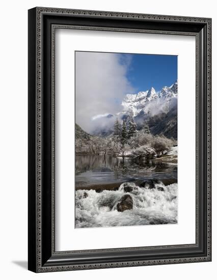 Early in Morning Frost in Mount Siguniang-Alex Treadway-Framed Photographic Print