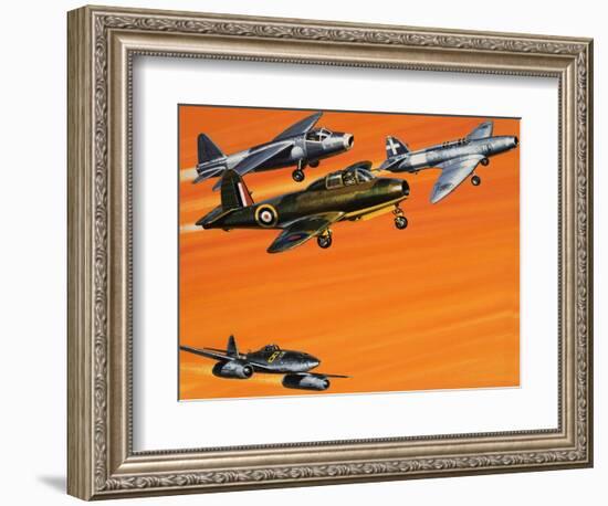 Early Jet-Powered Aircraft-Wilf Hardy-Framed Giclee Print