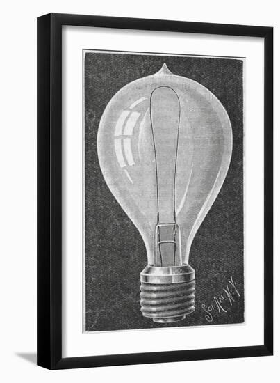 Early Light Bulb-null-Framed Giclee Print