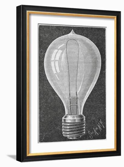 Early Light Bulb-null-Framed Giclee Print