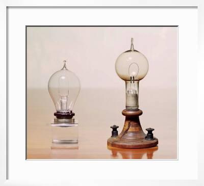 Early Light Bulbs Left First Commercial Bulb Right First Commercial Light Bulb